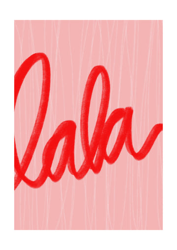 Playful Red Script | Poster - Passepartout