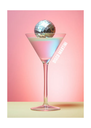 Vibrant Disco Martini | Poster - Passepartout