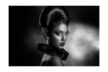 Sophisticated Noir Portrait | Poster - Passepartout