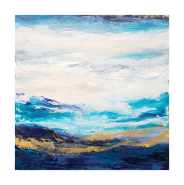 Golden Ocean Abstract | Poster - Passepartout