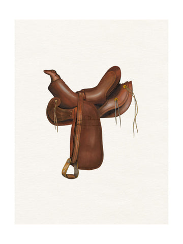 Classic Western Saddle | Poster - Passepartout