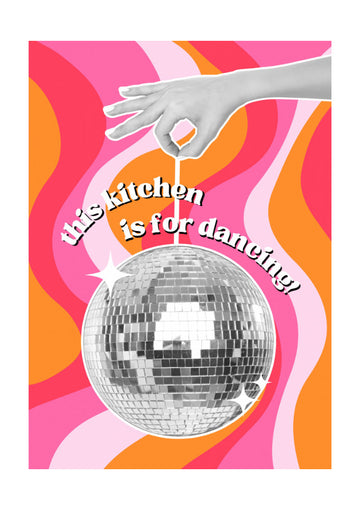 Disco Kitchen Vibes | Poster - Passepartout