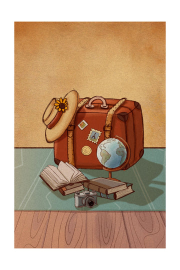 Vintage Travel Essentials | Poster - Passepartout