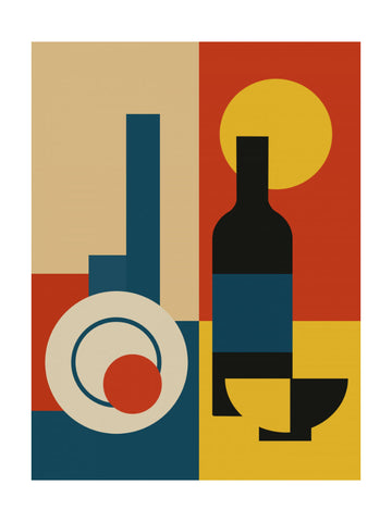 Bold Geometric Dining | Poster - Passepartout