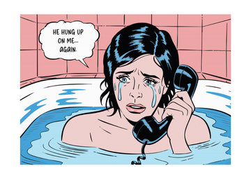 Crying In Bathtub | Poster - Passepartout