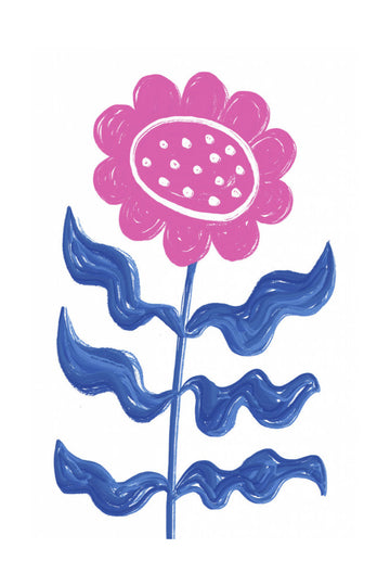 Bold Pink Flower | Poster - Passepartout