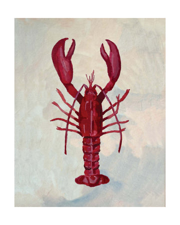 Vibrant Red Lobster | Poster - Passepartout