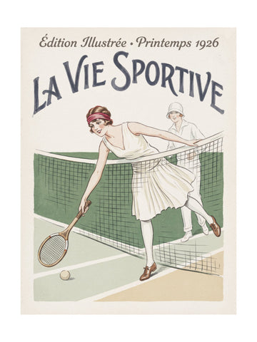 1920s Tennis Fashion | Poster - Passepartout