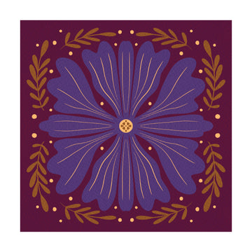 Rich Purple Bloom | Poster - Passepartout