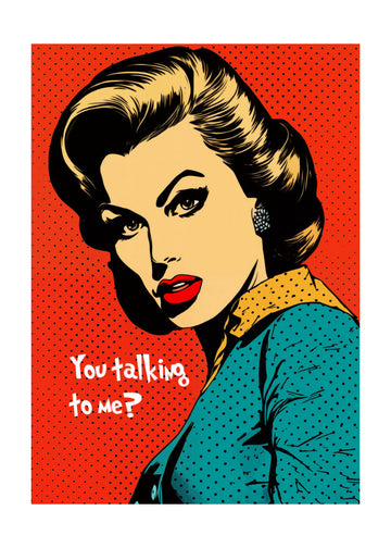 Sassy Pop Art Woman | Poster - Passepartout