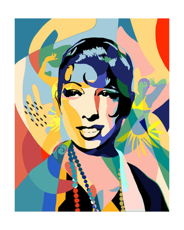 Vibrant Jazz Age Woman | Poster - Passepartout