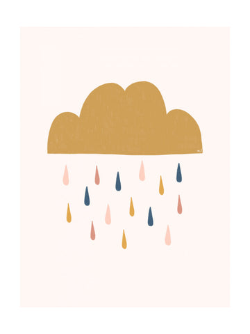 Colorful Rain Cloud | Poster - Passepartout