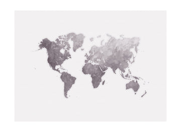 Textured World Map | Poster - Passepartout