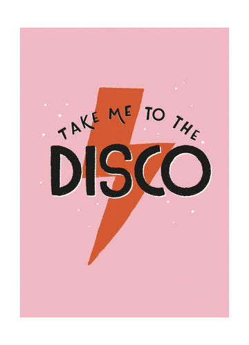 Retro Disco Quote | Poster - Passepartout