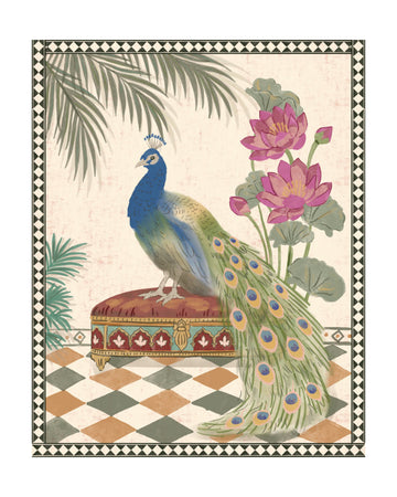 Royal Peacock Garden | Poster - Passepartout