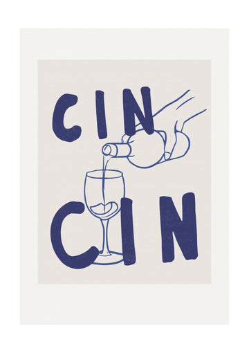 Cheers in Blue | Poster - Passepartout