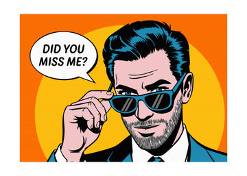 Confident Pop Art Man | Poster - Passepartout