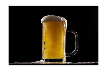 Overflowing Cold Beer | Poster - Passepartout