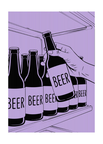 Grabbing Cold Beer | Poster - Passepartout
