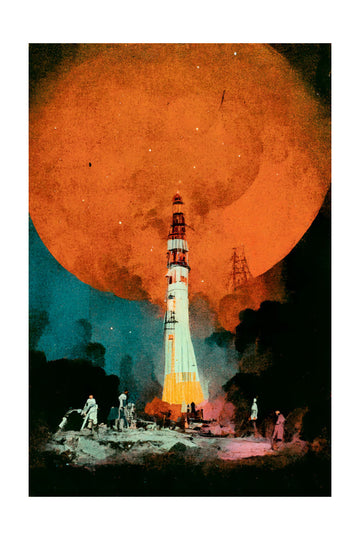 Lunar Launch | Poster - Passepartout