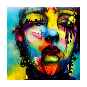 Vibrant Abstract Portrait | Poster - Passepartout