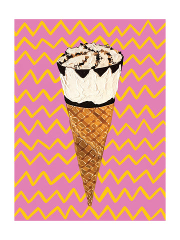 Pop Art Ice Cream Cone | Poster - Passepartout