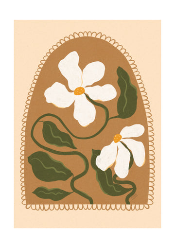 Boho Floral Arch | Poster - Passepartout