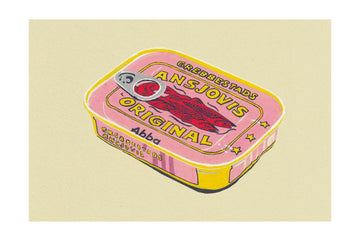 Retro Pink Fish Tin | Poster - Passepartout