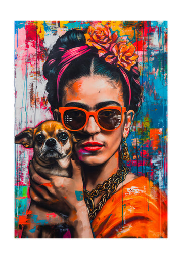 Colorful Pop Art Woman | Poster - Passepartout