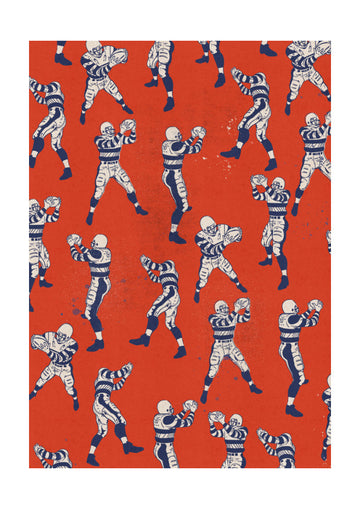 Vintage Football Players | Poster - Passepartout