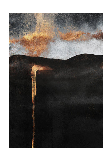 Molten Gold Cascade | Poster - Passepartout