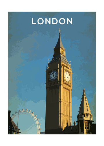 Big Ben London Eye | Poster - Passepartout