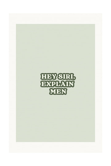 Humorous Explain Men | Poster - Passepartout