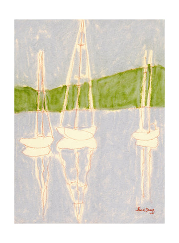 Calm Sailboat Reflections | Poster - Passepartout