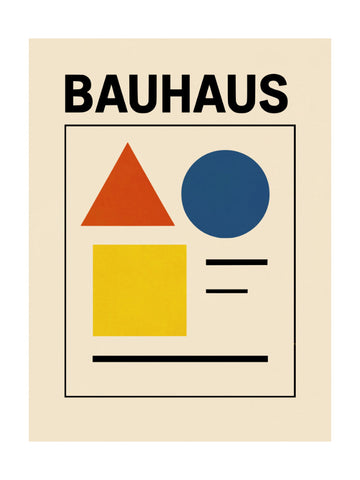 Bauhaus Geometric Shapes | Poster - Passepartout