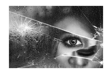 Eye Through Broken Glass | Poster - Passepartout