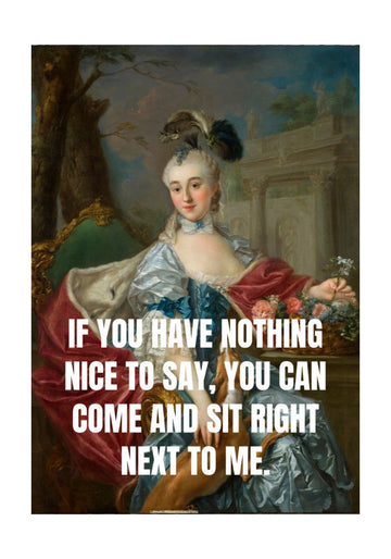 Sassy Lady Portrait Quote | Poster - Passepartout
