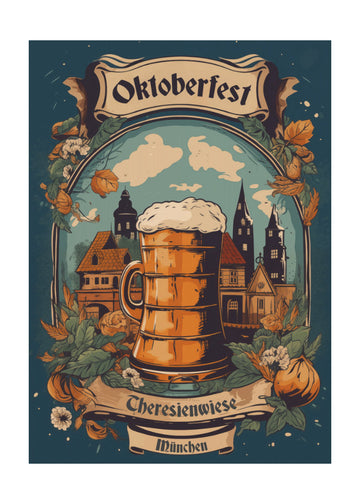 Oktoberfest Beer Stein Munich | Poster - Passepartout