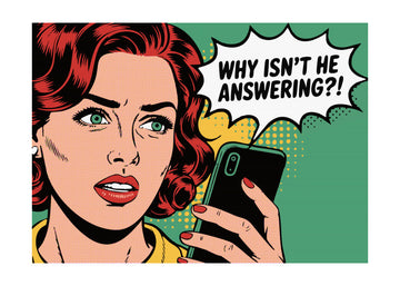 Frustrated Pop Art Call | Poster - Passepartout