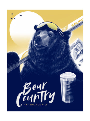 Après Ski Bear | Poster - Passepartout