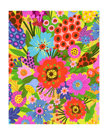 Vibrant Blossoms | Poster - Passepartout