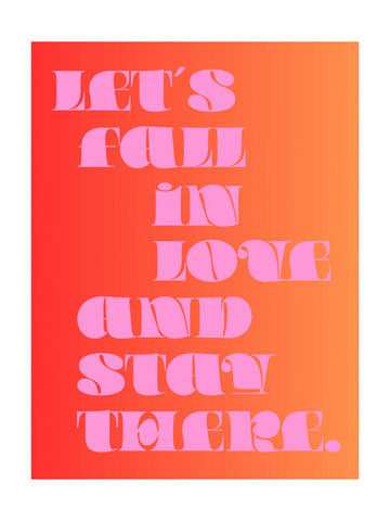 Let's Fall In Love | Poster - Passepartout