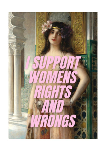 Ornate Woman Feminist Message | Poster - Passepartout