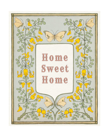 Home Sweet Home Butterflies | Poster - Passepartout