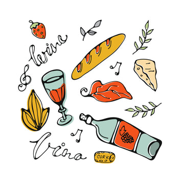 Delightful Wine and Bites | Poster - Passepartout
