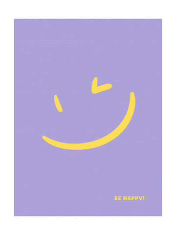 Be Happy Smile | Poster - Passepartout