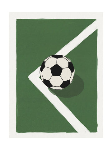 Soccer Ball Corner | Poster - Passepartout
