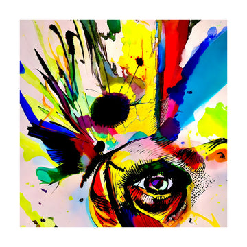 Vibrant Eye Splash | Poster - Passepartout
