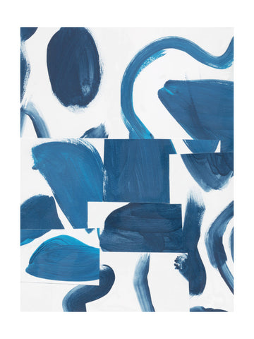 Abstract Blue Shapes | Poster - Passepartout