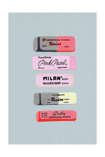 Retro Eraser Collection | Poster - Passepartout